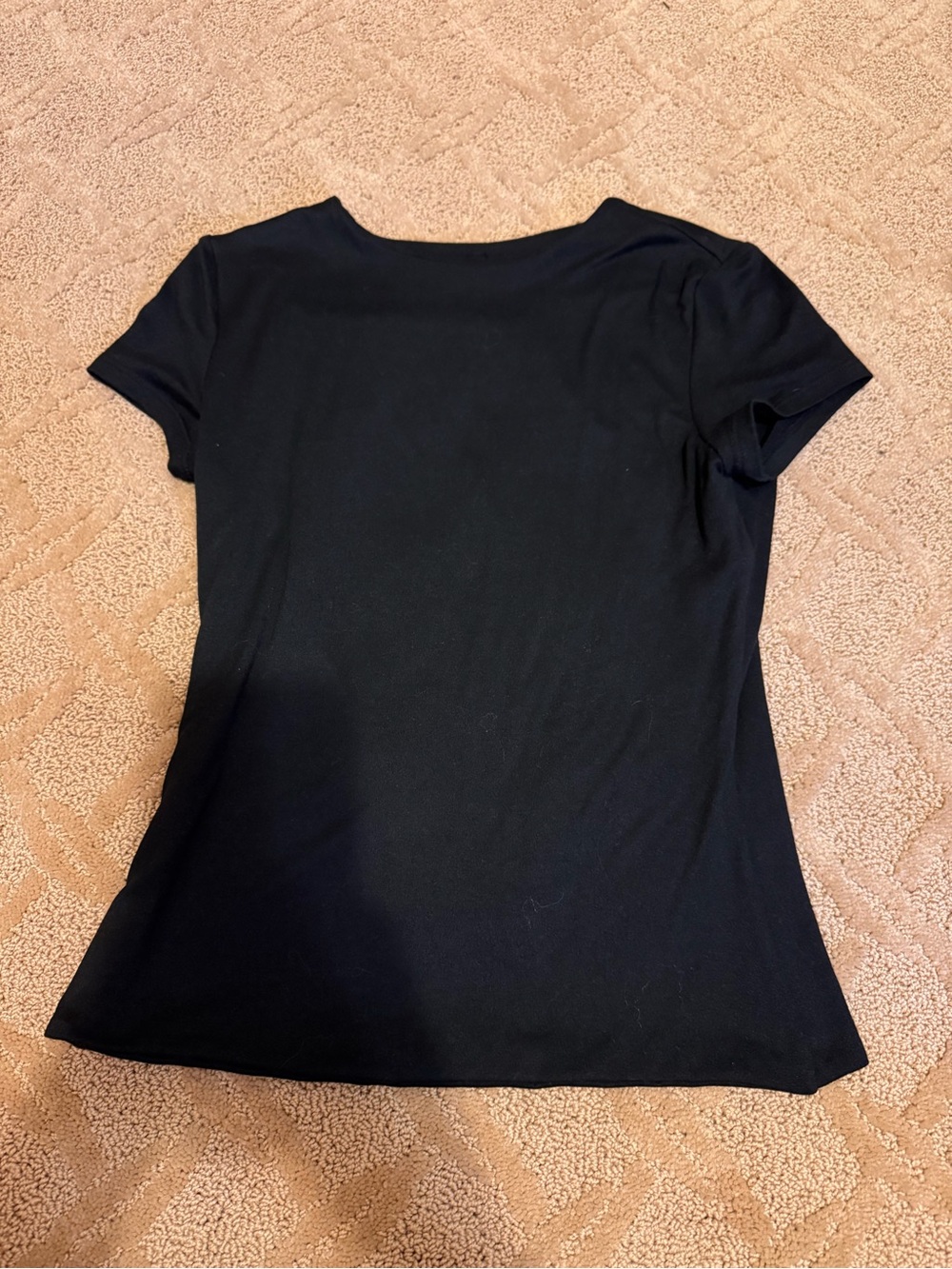 Classic Black Women's Short-Sleeve Top